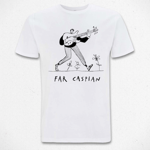 Far Caspian - Joel Cartoon T-Shirt on White